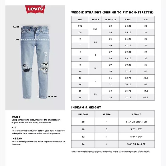 Levi's Light Blue Distressed Jeans - Picture 3 of 4